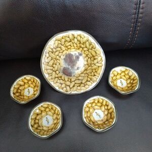 Vintage Planters Mr. Peanut Tin Dish Set